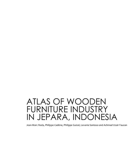 Atlas industri mebel kayu di Jepara, Indonesia