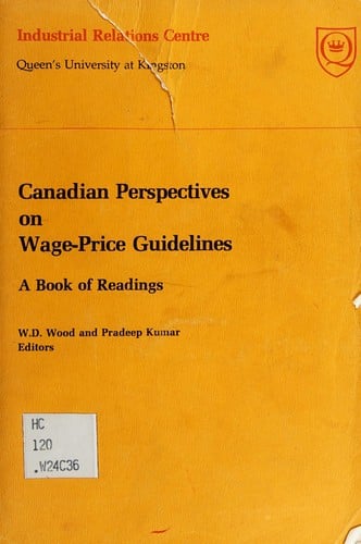 Canadian perspectives on wage-price guidelines