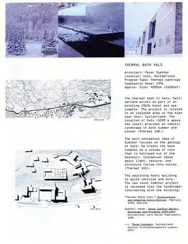 Thermal bath at Vals