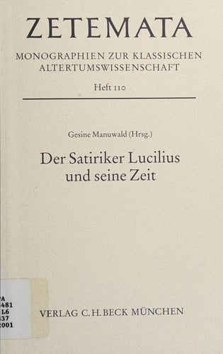 Der Satiriker Lucilius und seine Zeit