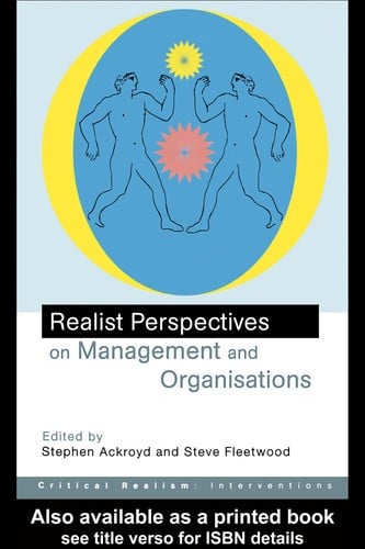 Realist perspectives on management and organisations