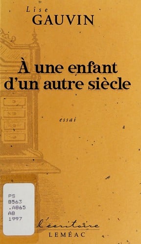À une enfant d'un autre siècle