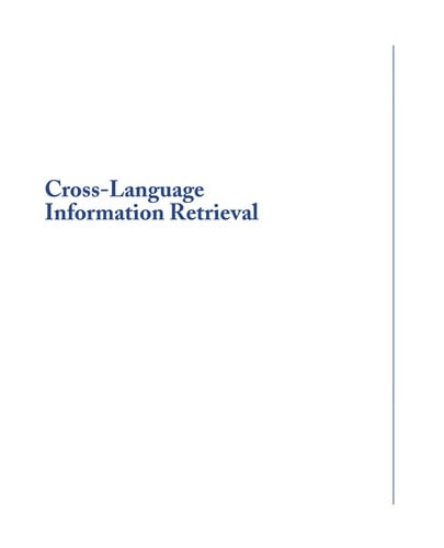 Cross-language information retrieval