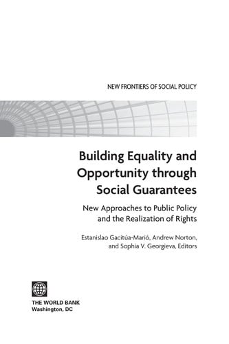 Building equality and opportunity through social guarantees