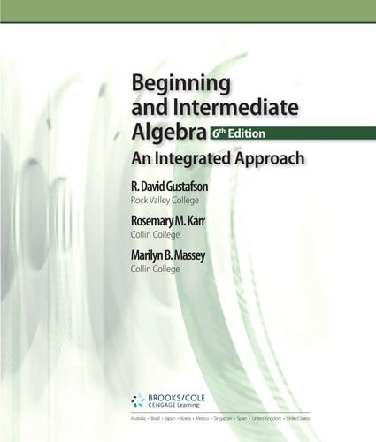 Beginning and intermediate algebra