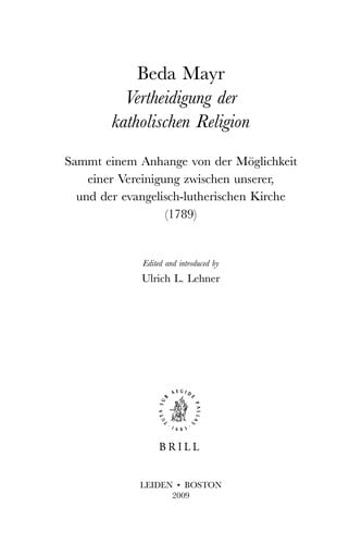 Vertheidigung der katholischen Religion