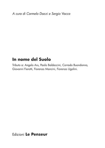 In nome del suolo