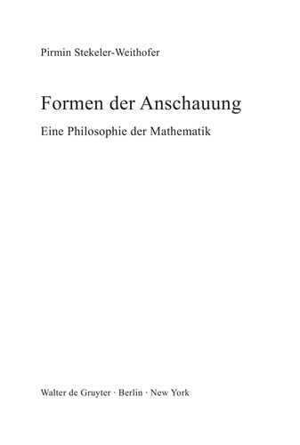 Formen der Anschauung