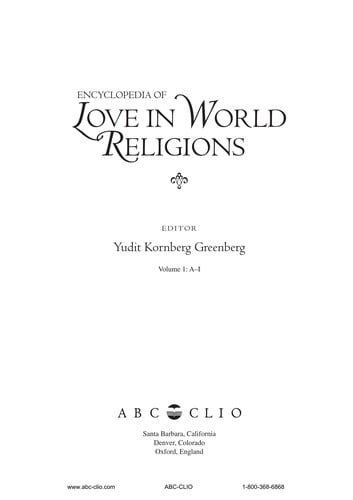 Encyclopedia of love in world religions