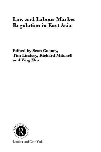 Law and labour market regulation in East Asia