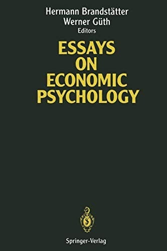 Essays on economic psychology
