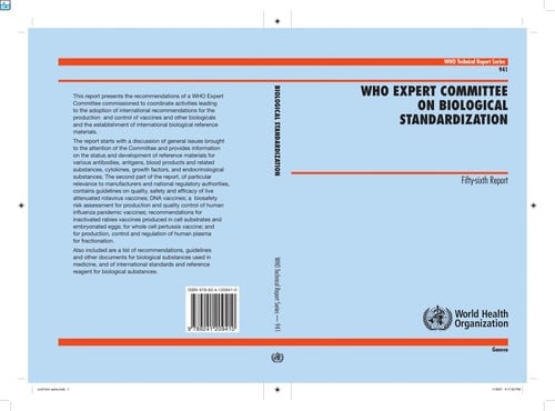 WHO Expert Committee on Biological Standardization
