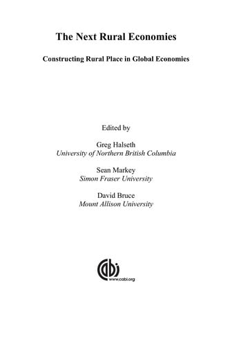 The next rural economies