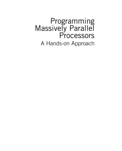 Programming massively parallel processors hands-on with CUDA