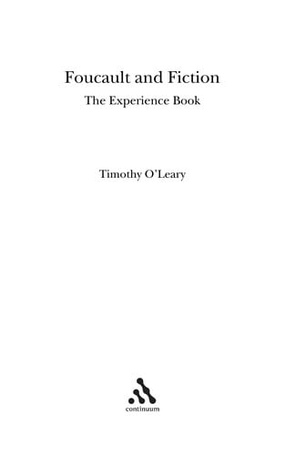 Foucault and fiction