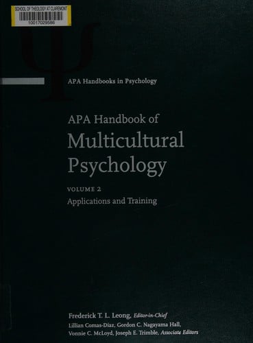 APA handbook of multicultural psychology