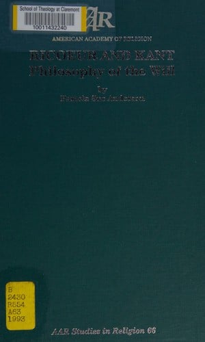 Ricoeur and Kant: philosophy of the will