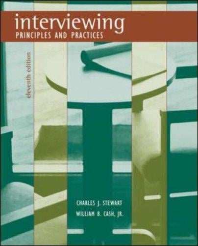 Interviewing: Principles and Practices