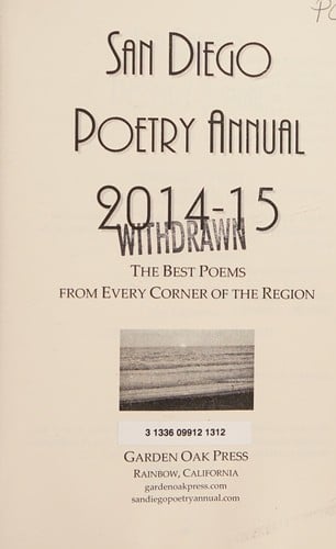 San Diego poetry annual 2014-15: the best poems from every corner of the region
