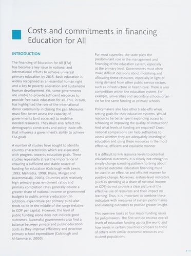 Global education digest 2007: comparing education statistics across the world