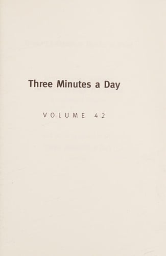 Three minutes a day