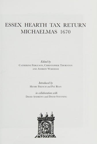 Essex hearth tax return: Michaelmas 1670