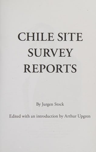 Chile site survey reports