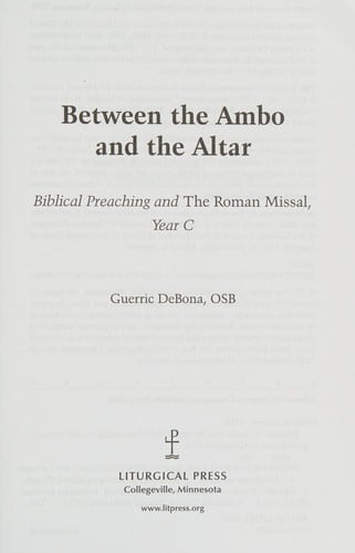 Between the Ambo and the altar: biblical preaching and the Roman missal, Year A