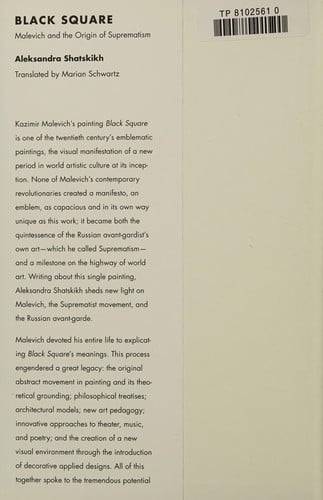 Black Square: Malevich and the Origin of Suprematism