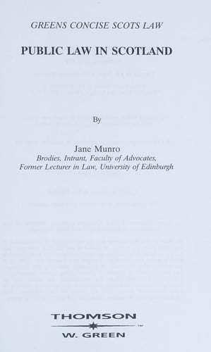 Public law in Scotland