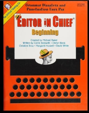 Editor in Chief Beginning: Grammar Disasters and Punctuation Faux Pas-3-4 grade