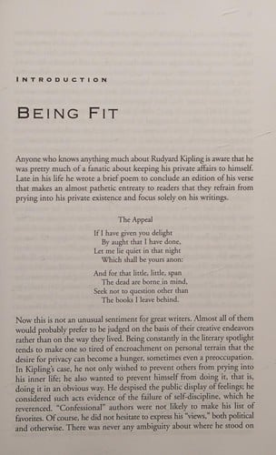 Being Kipling