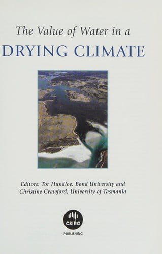 Value of Water in a Drying Climate