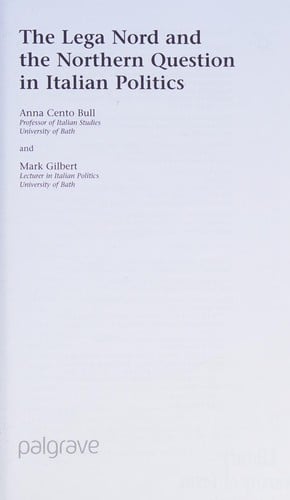 The Lega Nord and the northern question in Italian politics