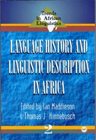 Language history and linguistic description in Africa