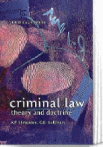 Criminal law: theory and doctrine