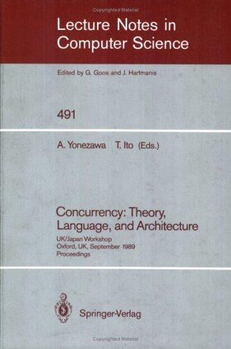 Concurrency: theory, language, and architecture : UK/Japan workshop, Oxford, UK, September 25-27, 1989 : proceedings