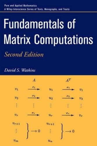 Fundamentals of matrix computations