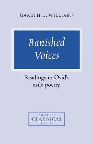 Banished voices: readings in Ovid's exile poetry