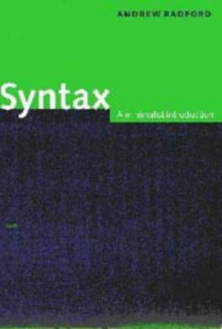 Syntax: A Minimalist Introduction