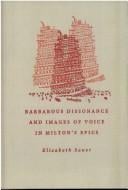 Barbarous dissonance and images of voice in Milton's epics