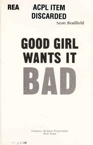 Good girl wants it bad
