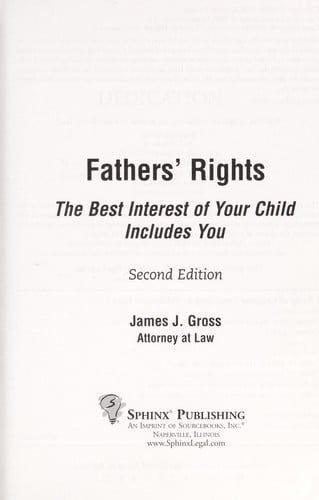 Fathers' rights: the best interest of your child includes you