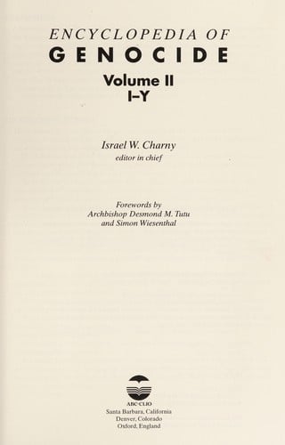 Encyclopedia of genocide