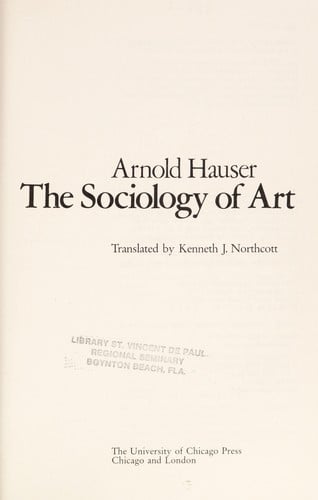 The sociology of art