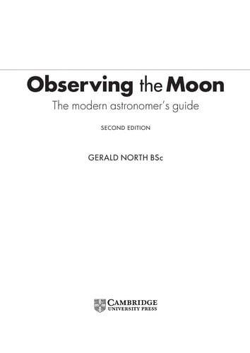 Observing the moon: the modern astronomer's guide