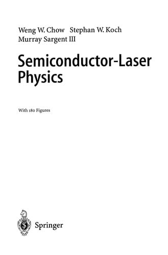 Semiconductor-Laser Physics
