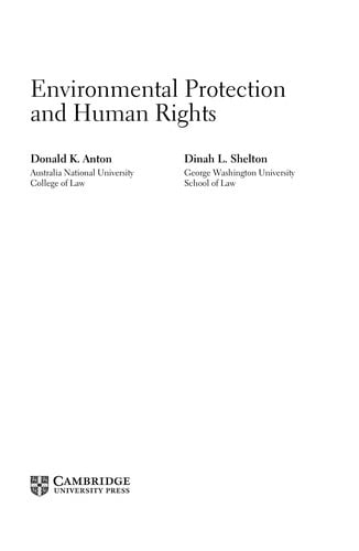 Environmental protection and human rights