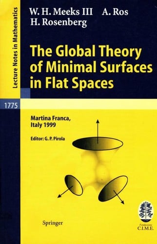 The global theory of minimal surfaces in flat spaces: lectures given at the 2nd session of the Centro Internazionale Matematico Estivo (C.I.M.E.) held in Martina Franca, Italy, July 7-14, 1999