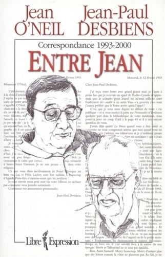 Entre Jean correspondance 1993-2000